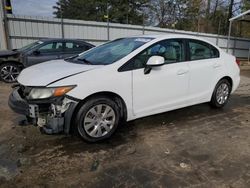 Vehiculos salvage en venta de Copart Austell, GA: 2012 Honda Civic LX