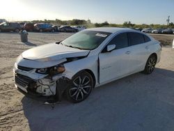 Salvage cars for sale at West Palm Beach, FL auction: 2017 Chevrolet Malibu LT