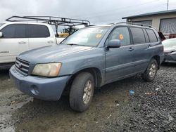 Salvage cars for sale from Copart Eugene, OR: 2003 Toyota Highlander Limited