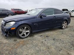 Salvage cars for sale from Copart Antelope, CA: 2012 Mercedes-Benz C 250