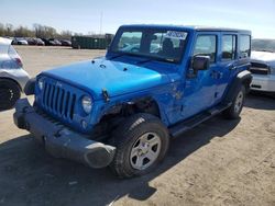 Jeep salvage cars for sale: 2016 Jeep Wrangler Unlimited Sport