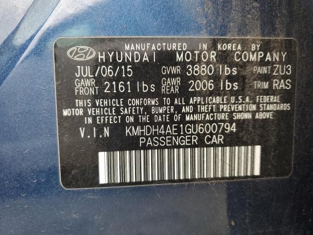 2016 Hyundai Elantra SE