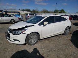 Salvage cars for sale from Copart Sacramento, CA: 2018 Chevrolet Cruze LS