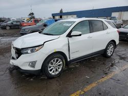 Salvage cars for sale at Woodhaven, MI auction: 2018 Chevrolet Equinox LT