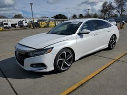 Salvage cars for sale from Copart Sacramento, CA: 2019 Honda Accord Sport