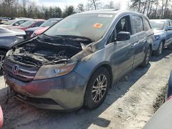 Salvage cars for sale at Waldorf, MD auction: 2012 Honda Odyssey EXL