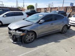 Salvage cars for sale at Wilmington, CA auction: 2018 Hyundai Elantra SEL