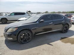 Salvage cars for sale from Copart San Antonio, TX: 2007 Lexus LS 460L