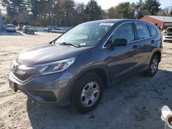 Salvage cars for sale at Mendon, MA auction: 2016 Honda CR-V LX