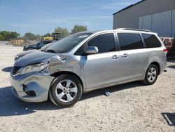 Salvage cars for sale from Copart Apopka, FL: 2012 Toyota Sienna LE