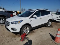 Salvage cars for sale from Copart Pekin, IL: 2018 Ford Escape SEL