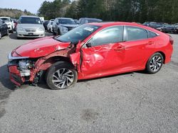 Salvage cars for sale at Exeter, RI auction: 2017 Honda Civic EX