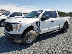 Ford salvage cars for sale: 2021 Ford F150 Super Cab