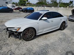 Salvage cars for sale from Copart Opa Locka, FL: 2017 Audi A6 Premium