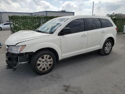 Salvage cars for sale from Copart Orlando, FL: 2014 Dodge Journey SE