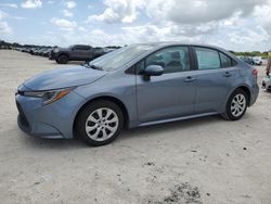 Salvage cars for sale at West Palm Beach, FL auction: 2021 Toyota Corolla LE