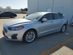 Salvage cars for sale at Sacramento, CA auction: 2019 Ford Fusion SE