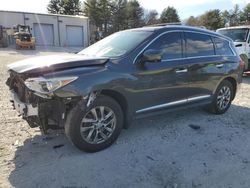 Salvage cars for sale at Mendon, MA auction: 2013 Infiniti JX35