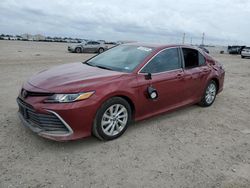 Salvage cars for sale at Houston, TX auction: 2021 Toyota Camry LE