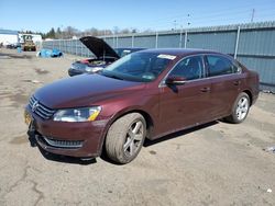 Volkswagen Passat SE salvage cars for sale: 2013 Volkswagen Passat SE