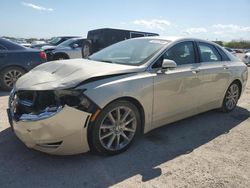 Salvage cars for sale at San Antonio, TX auction: 2016 Lincoln MKZ