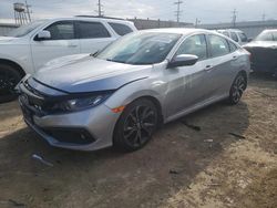 Vehiculos salvage en venta de Copart Chicago Heights, IL: 2019 Honda Civic Sport