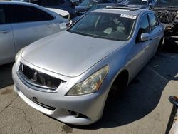 Salvage cars for sale from Copart Martinez, CA: 2011 Infiniti G37 Base