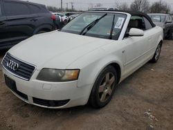Salvage cars for sale from Copart Hillsborough, NJ: 2003 Audi A4 1.8 Cabriolet