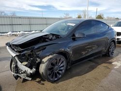 Tesla Model y salvage cars for sale: 2022 Tesla Model Y