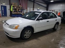 Salvage cars for sale from Copart West Mifflin, PA: 2001 Honda Civic LX