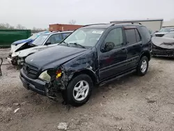 Salvage cars for sale at Hueytown, AL auction: 2001 Mercedes-Benz ML 320