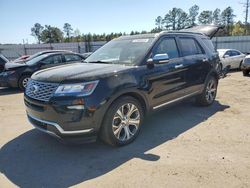 Buy Salvage Cars For Sale now at auction: 2018 Ford Explorer Platinum