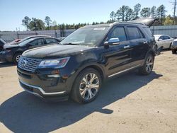 Vehiculos salvage en venta de Copart Harleyville, SC: 2018 Ford Explorer Platinum