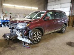 Salvage cars for sale from Copart Angola, NY: 2022 Honda Pilot Touring