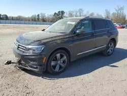 Salvage cars for sale at Lumberton, NC auction: 2019 Volkswagen Tiguan SEL Premium