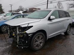 Salvage cars for sale at New Britain, CT auction: 2016 Infiniti QX60