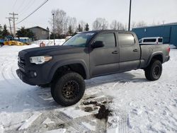 Salvage cars for sale from Copart Anchorage, AK: 2018 Toyota Tacoma Double Cab