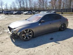 Salvage cars for sale at Waldorf, MD auction: 2012 Infiniti G37