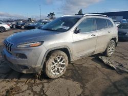 Salvage cars for sale at Woodhaven, MI auction: 2016 Jeep Cherokee Latitude