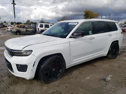 Jeep Grand Cherokee salvage cars for sale: 2021 Jeep Grand Cherokee L Overland