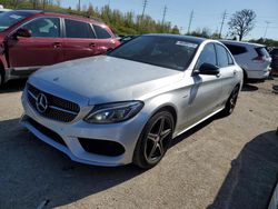 Salvage cars for sale from Copart Bridgeton, MO: 2016 Mercedes-Benz C 450 4matic AMG