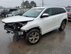 Salvage cars for sale from Copart Montgomery, AL: 2015 Toyota Highlander XLE