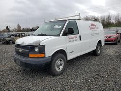 Salvage cars for sale from Copart Portland, OR: 2005 Chevrolet Express G2500