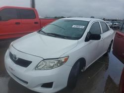 Salvage cars for sale at Grand Prairie, TX auction: 2009 Toyota Corolla Base
