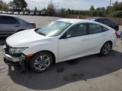 Salvage cars for sale from Copart San Martin, CA: 2017 Honda Civic LX