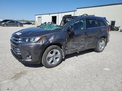 Toyota Highlander salvage cars for sale: 2018 Toyota Highlander Limited