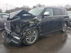 Salvage cars for sale from Copart Assonet, MA: 2019 Infiniti QX80 Luxe