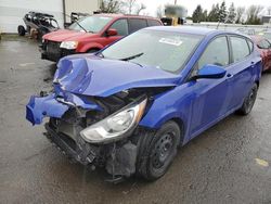 Salvage cars for sale at Woodburn, OR auction: 2012 Hyundai Accent GLS