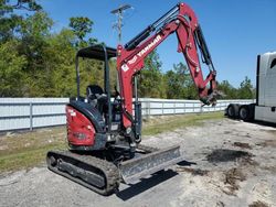 Salvage trucks for sale at Jacksonville, FL auction: 2022 Yanm Trackhoe