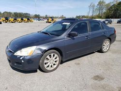 Salvage cars for sale at Dunn, NC auction: 2006 Honda Accord EX
